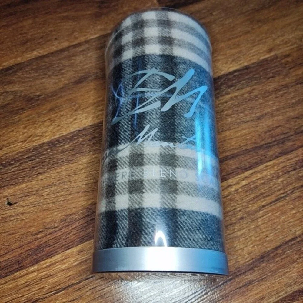 Enzo Mantovani Brown Plaid Cashmere Wool Scarf